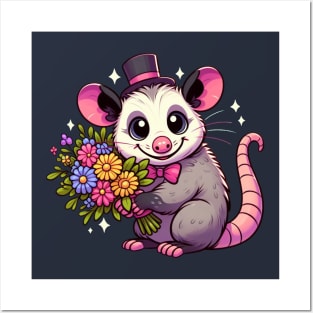 Joyful Opossum Posters and Art